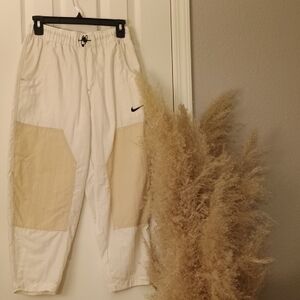 Nike Men's White and Tan Joggers